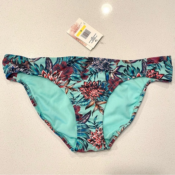 Jessica Simpson Floral Swim Bottoms!! NWT! Mint field color. - Picture 2 of 5